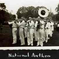 Millburn Art Center 1945 Scrapbook: Village Festival National Anthem Performance, 1945