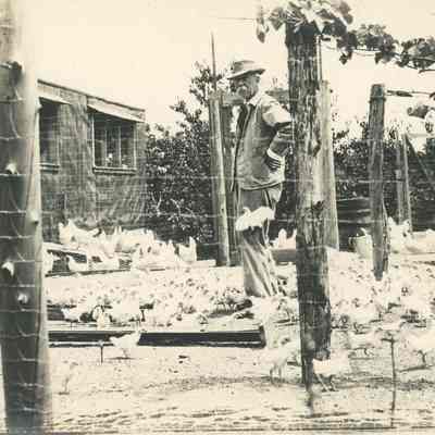 Inscription: John Brison (Son of David Brison of Millburn, N.J.) on his farm at St. Joseph, Michigan.