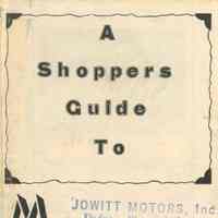 Map: Shoppers Guide to Millburn, N.J., 1955