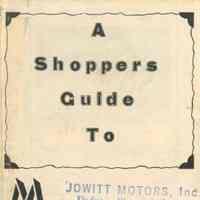 Map: Shoppers Guide to Millburn, N.J., 1955