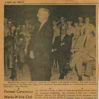 White Oak Ridge Chapel: Dedication of White Oak Park, 1957