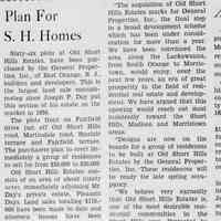          Article about plans for Old Short Hills Estates from The Item, February 10, 1939.
   