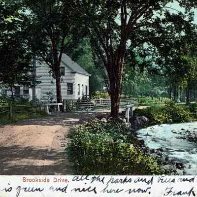 Brookside Drive: Brookside Drive with House, Millburn, 1910