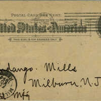          Fandango Mills, Postcard with Inquiry of Prices, February 19, 1894 picture number 2
   