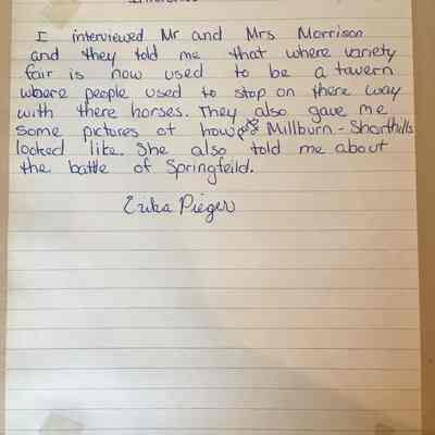 Girl Scout Scrapbook: Interview With Mr. and Mrs. Ralph Morrison