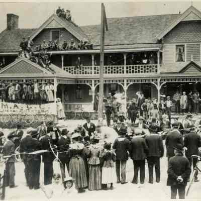 Irvington-Millburn Road Race: Bike Race Finish Line at Hilton Hotel, 1896