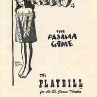 Pajama Game Playbill, 1956