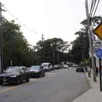         Main Street Millburn looking north. Town Parking Lot and Paper Mill Playhouse Studios on the right.
   