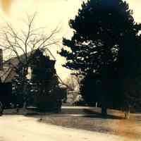 Hartshorn Photo Album Short Hills: Woman and Child Near Music Hall