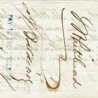          Promissory Note July 19, 1862 from Israel D. Condit to John Whitehead, Esq. (front)
   