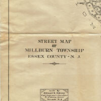 Street Map of Millburn Township, March 1929
