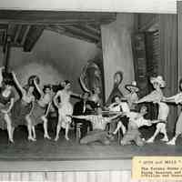          The Havana Scene with Warde Donovan and Mary O'Fallon and Dancers in Guys and Dolls, 1955.; Photo by Drew B. Peters Studios.
   