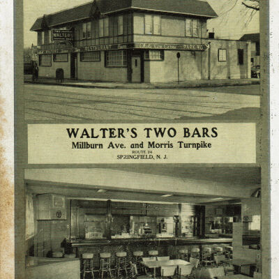 Walter's Two Bars, Millburn Avenue and Morris Turnpike, 1950s