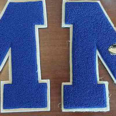 Millburn High School: Track and Football Varsity Letter Patches