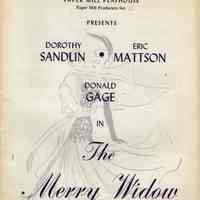 Paper Mill Playhouse Program: The Merry Widow, 1944