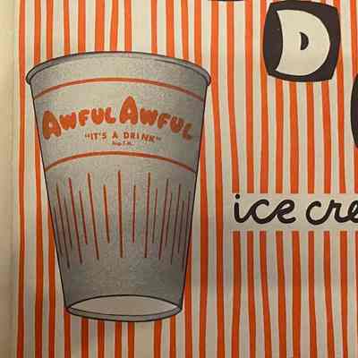 Bond's Ice Cream: Restaurant Placemat