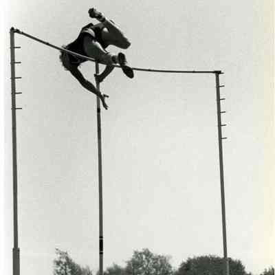 Track and Field: Millburn High School Pole Vaulter Will Nesbitt, 1979