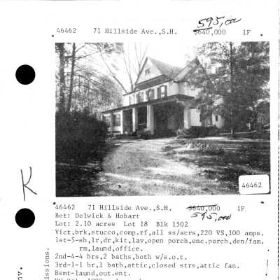 71 HILLSIDE AVENUE