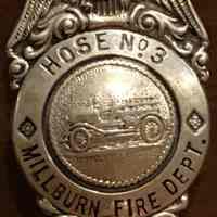          Fire Department: Millburn Fire Department Hose No. 3 Badge picture number 2
   