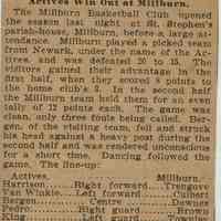 Flanagan: Millburn Basketball Club, c. 1900-1915