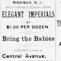          Roshon Gallery, Madison, NJ advertisement, The Madison Eagle, June 2, 1893
   