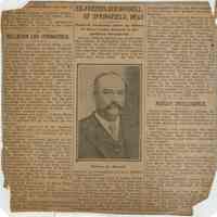 Flanagan: Bonnell Obituary, Short Hills Reading Club, 1904