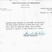 Fire Department: Hartshorn Purchase of 1925 Fire Engine, 1963