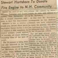          Hartshorn: Stewart Hartshorn, Jr. Fire Engine Donation, 1963 picture number 2
   