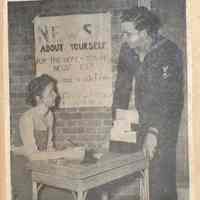          Herbert Fruchtman at USO Club in Washington, D.C., Item, November 19, 1943
   