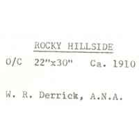          Derrick: Rocky Hillside Painting, c. 1910 picture number 2
   
