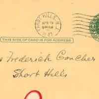          Music Club: Tuesday Music Club Invitation, 1941 picture number 2
   