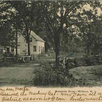 Brookside Drive: Brookside Drive with House, Millburn, 1909