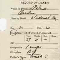          Macpherson: Dr. Elwood Macpherson's certified Death Records for residents, 1920s-30s picture number 1
   