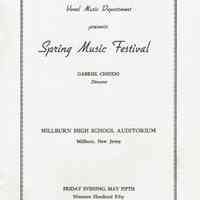 MHS Scrapbook: Vocal Music Department Spring Music Festival Program May 5th, 1950