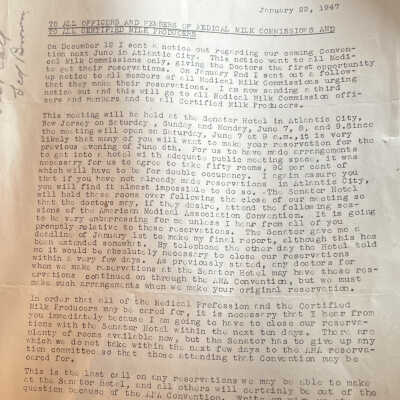Macpherson Letter from the American Association of Medical Milk Commissions, Inc.