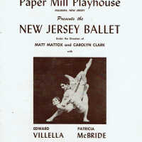 New Jersey Ballet Program with Patricia McBride and Edward Villella, 1969