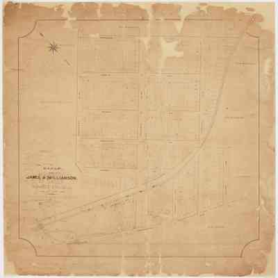 Map: James A. Williamson Map of Wyoming Development, 1871
