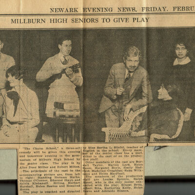 Millburn High School Senior Play, 1926
