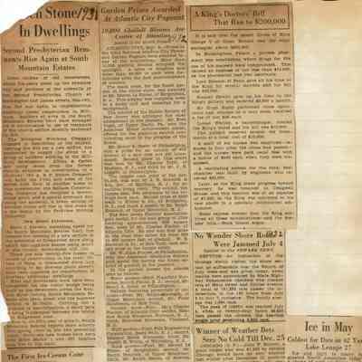 Wehrle Scrapbook: J.H. Schmidt & Son Garden Prize, 1932