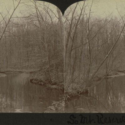 South Mountain Reservation Stereograph of Rahway River