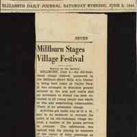 Millburn Art Center: Millburn Stages Village Festival, 1944