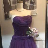 Dress: Purple Prom Dress, c. 1956