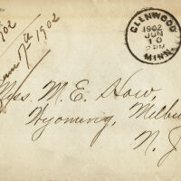 Stow: M.E. Stow Envelope, Wyoming, June 10, 1902