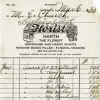          Harth: Harth The Florist Receipts, 1928-30 picture number 6
   