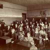 Short Hills School: Classroom Photograph with Bessie A. Bosworth, c. 1908