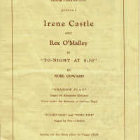          Paper Mill Playhouse Program: To-Night at 8:30, Paper Mill Playhouse with Irene Castle & Rex O'Malley, 1939 picture number 1
   