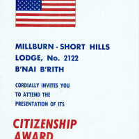          Bauer: George Bauer Citizenship Award Invitation, 1975 picture number 2
   
