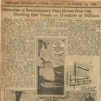 Wehrle Scrapbook: 155 Millburn Avenue, Hessian House Article, 1922