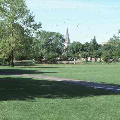 Taylor Park with St. Stephens in the Distance taken by John P. McNett in May 1976.
