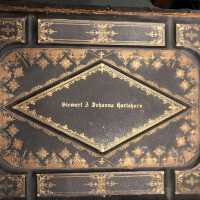          Leather bound gilt, hand-tooled and personalized illustrated copy of Brown's Self-Interpreting Bible.
   